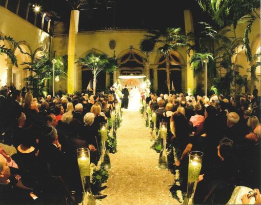 Wedding ceremony in the Courtyard.