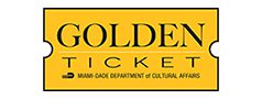 Golden Ticket logo from Miami-Dade Department of Cultural Affairs