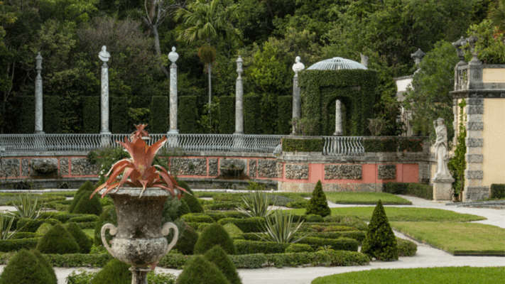 Gazebo in Vizcaya's gardens.