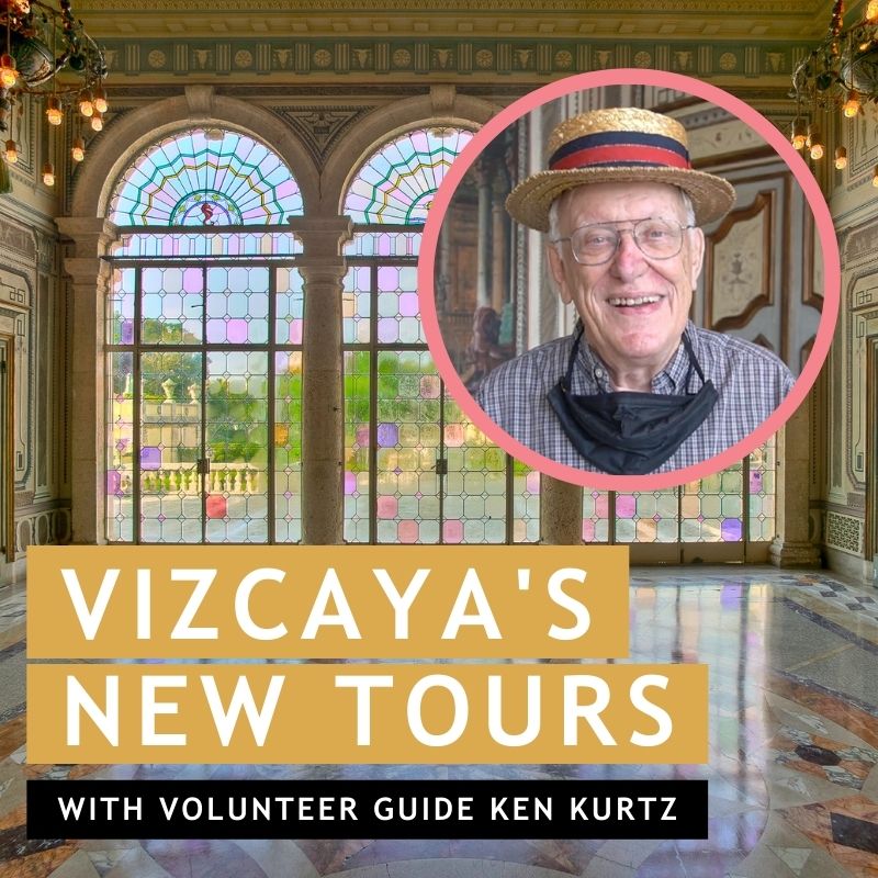 Video thumbnail of volunteer guide Ken Kurtz discussing Vizcaya's new tours
