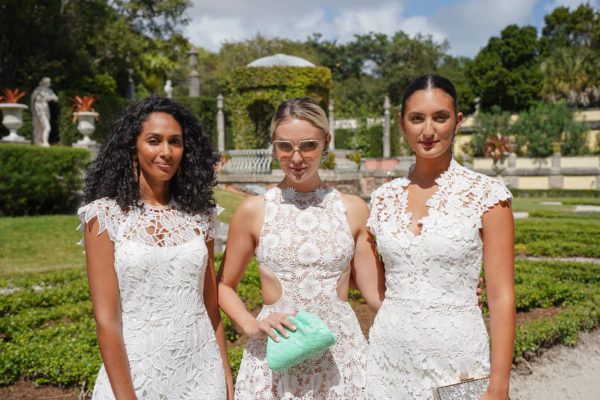 Models at the Vizcaya Preservation Luncheon