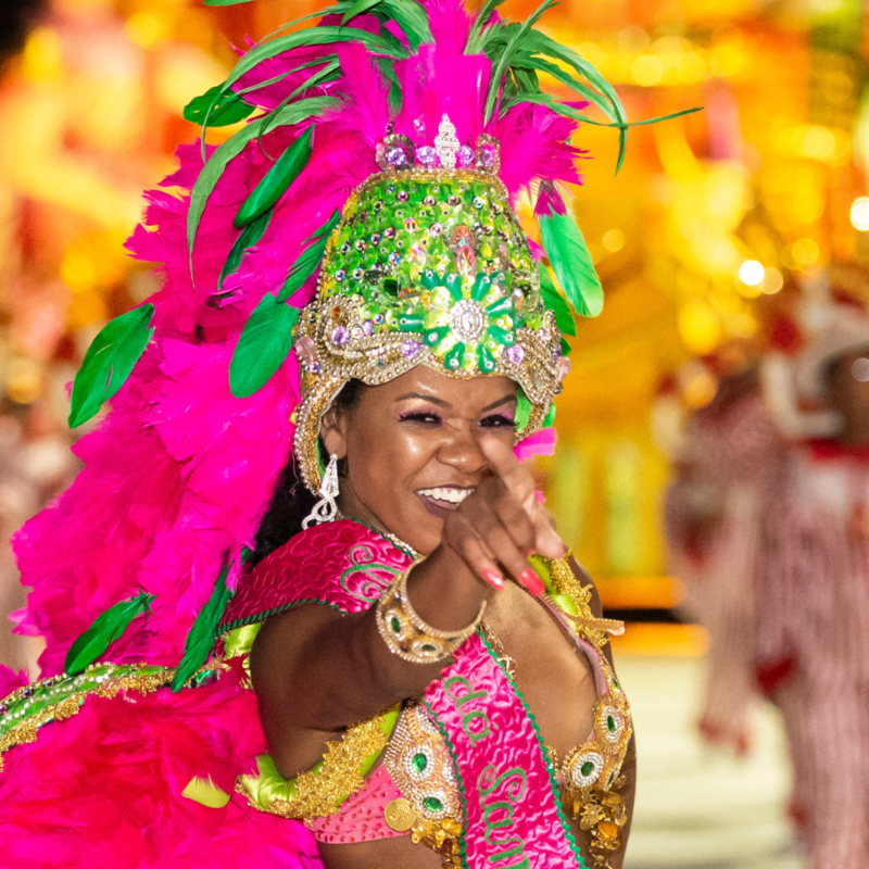 Bahamian festive dancer