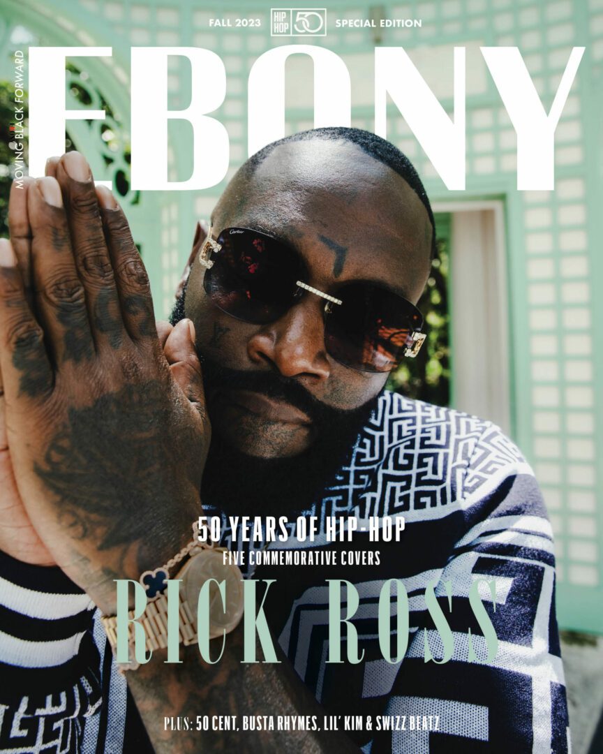 Rick Ross photoshoot at Vizcaya featured on cover of EBONY Magazine’s Fall 2023 edition