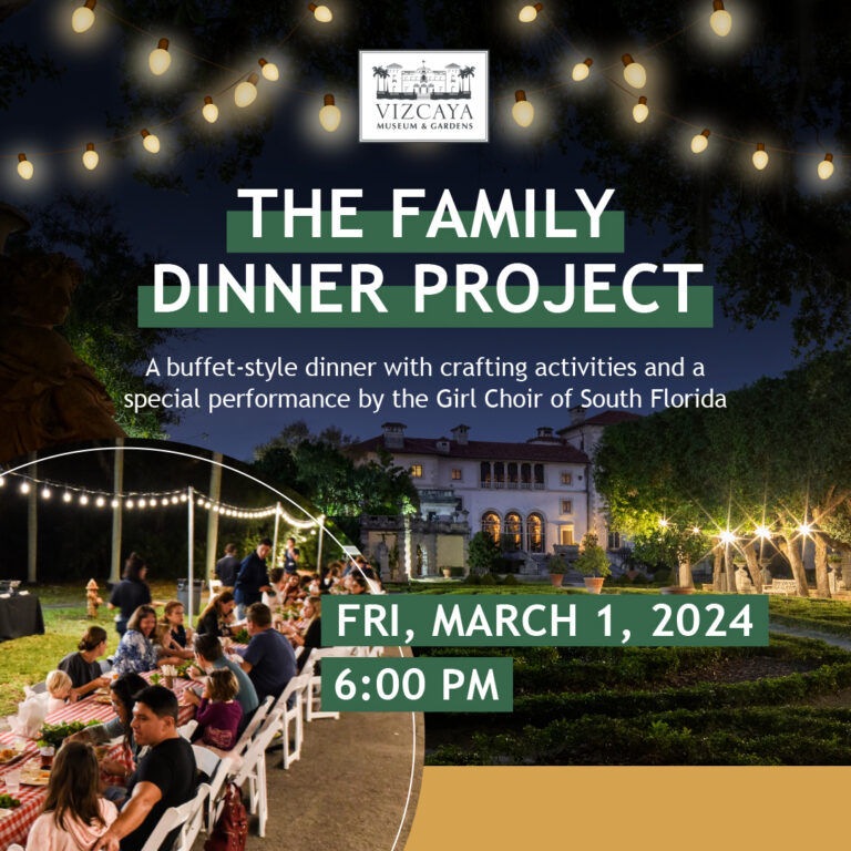 The family dinner project flyer.